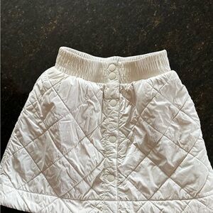 Athleta Cream Quilted Skirt
